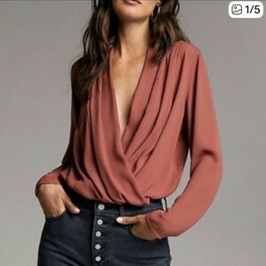 Babaton Ambrose Snake Print Bodysuit